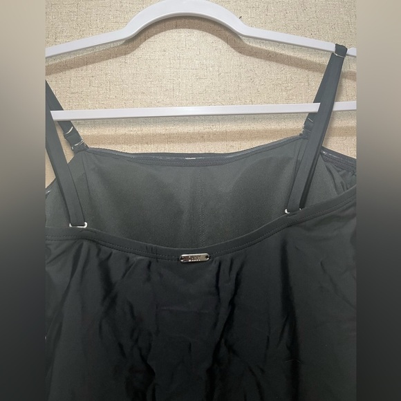 DKNY Women's One Piece Slimming Black Swimsuit Size S - Picture 2 of 8